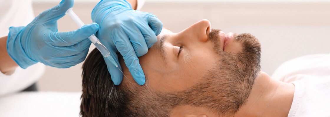 san diego naturopathic doctors man receiving prp hair restoration injection